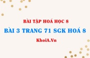 Bài 3 trang 71 SGK Hóa 8: Xác định phần trăm theo khối lượng của nguyên tố, lập công thức hoá học của hợp chất